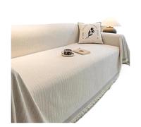 Generico couchcover, Copridivano a L in ciniglia, reversibile, elastico, antiscivolo, for tutte le stagioni,for home(Wuxu-Milk White,180x300cm)