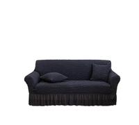 Generico couchcover, Copridivano elasticizzato con gonna for divano da 1/2/3/4 posti, super morbido, in tessuto a bolle, anti-scivolo, a prova di animali domestici,for home(4,1-Seater 90-140cm)
