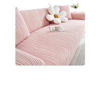 Generico couchcover, Copridivano elasticizzato in pile jacquard for soggiorno, a forma di L, for tutte le quattro stagioni, universale, antigraffio for gatti,for home(Blossom powder,305-360cm)