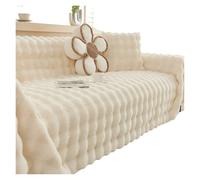 Generico couchcover, Copridivano invernale in pelliccia sintetica di coniglio, spesso e antiscivolo, caldo e accogliente.,for home(Cream,180x480cm)