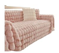 Generico couchcover, Copridivano invernale in pelliccia sintetica di coniglio, spesso e antiscivolo, caldo e accogliente.,for home(Black with camera,180x480cm)