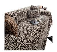 Generico couchcover, Un copridivano con stampa leopardata, completo di tutto, antiscivolo e antigraffio for l'autunno e l'inverno.,for home(Milk coffee color,180X260CM)