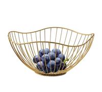 Generico Countertop Fruit Bowl Iron Artistic Basket for Candies Snacks