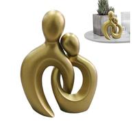 Generico Couple Figurine - Abstract Lover Resin Sculpture, Artistic Relationship Display Ornament, Modern Home Decor Accent Piece | Romantic Tabletop Statue For Living Room Shelf Interior Styling