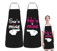 Generico Couples Cooking Aprons - His & Hers Funny Apron Set With Durable Cotton Blend, Adjustable Straps For Men And Women, BBQ, Baking, Home Chef | Unique Matching Grilling, Cooking, Gift