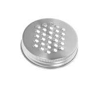 Generico Couvercle Râpe pour Bocal en Acier Inoxydable - Râpe à Fromage et Légumes pour Pots à Ouverture Standard (70mm) - Accessoire de Cuisine et Multifonction - Idéal pour Fromage, Épices et C