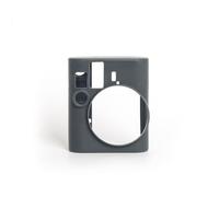 Generico Cover in silicone resistente fotocamera per Instax Mini 41 - Cover antiurto, protezione antigraffio e slim fit con accesso perfetto ai pulsanti (Grigio)