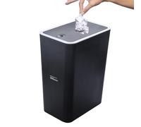 Generico Covered Bathroom Trash Can | Slim Garbage Bin Wastebasket Press Top Lid, Dog Proof Garbage Container Bin Modern Waste Basket For Bathroom Kitchen Bedroom Office Dorm RV