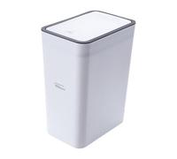 Generico Covered Trash Can - 10L/15L Press Top Lid Design, Sealed Large Capacity Bin | Slim Bathroom Garbage Wastebasket For Home, Kitchen, Office, Dog Proof Modern Waste Storage Use