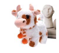 Generico Cow Plush Toy - 7.48 Inches Soft Velvet Stuffed Animal | Friendly Farm Simulation Cow - Interactive Kids Toy For Playtime Fun Educational Gift For Boys And Girls Animal Lovers