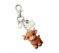 Generico Cow Shape Keychain - Cute Handbag Pendant Accessory, Lightweight Portable Keyring Ornament | Girls Boys Couples Friends Backpack Purse Suitcase Vehicle Organizer Decoration Vacation Everyday