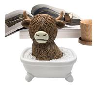 Genérico Cow Statues Home Decor, Animal Statues For Christmas, Funny Cattle Decorations, Farmhouse Classroom Living Room Shelf Outdoor Indoor Bedroom Bathroom