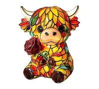Generico Cow Table Night Light - Resin Animal Shape USB LED Bedside Lamp, Soft Glow Decorative Lighting | Cute Kids Night Lamp for Bedroom Living Room Shelf Home Nursery Study Room Decor Set