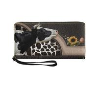 Generico Cow Wallet, Cute Cow Print Wallet, Soft Credit Card Holder, Best Cow Print Wallets Soft Credit Card Holders Designed for Trendy Ladies and Stylish Women and Girls 20x3x11cm/7.87x1.18x4.33