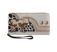 Generico Cow Wallets for Women | Cute Cow Print Wallet | Fashionable Cow Wallets | Soft Credit Card Holder with Stylish Money Purse Design | Ideal for Ladies and Girls Who Love Unique Accessories
