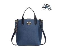 Generico Cowboy Blue Handheld Diagonal Bag,Denim Crossbody Bag Quilted Shoulder Handbag,Vintage Canvas Purse (blue)