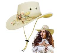 Generico Cowboy Hats For Women Lightweight Sweat-Resistant Crush-Resistant
