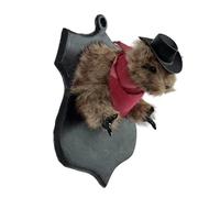 Generico Cowboy Squirrel Wall Figurine - Retro Simulated Animal Statue, Creative Decorative Design, Lightweight Build, Artistic Display Piece | Children's Room, Living Room, Bedroom, Home Wall