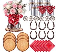Generico Cowboy Table Centerpieces, Rustic Wedding Display Supplies | Cowboy Theme Party Centerpieces For Home, Apartment, Hotel, Restaurant, Themed , Birthdays, Weddings, Family Nights