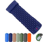 Generico Coziya Matelas, 5cm Ultralight Inflatable Camping Mattress, Inflatable Sleeping Pad with Built-in Pillows, for Camping, Backpacking, Hiking, and Travel (Deep Blue)