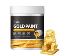 Generico CPeinture Or Liquide - 300 G De Liquide En Feuille D'or Qui Ne Se Décolore Pas, Plâtre Métallique | Sur Bois Facile À Appliquer, Fournitures D'art Pour Débutants, Pour La, L