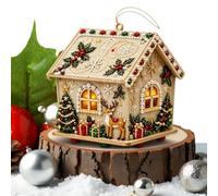 Generico Craft Kit - 14.5x14.5cm Gingerbread House Beading Ornament Set