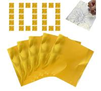 Generico Crafts DIY Foil Sheets - Painting Gilding Decoration Paper | Shimmering Thick Metal Foil Paper 100 Pieces for Nails Handicrafts Scrapbooking Cards Making