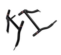 Generico Crash Bar Paraurti Compatibile con Flht per Street 2009-2025 Protezioni per Borse Laterali per Moto Barre Protezione Posteriori Parti Ricambio per Binari per Corsa