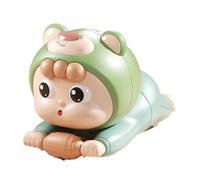 Generico Crawling Baby Doll, Cartoon Moving Toys For, ABS Early Learning Crawl Music Dolls, Cute Educational Crawling Toy For Birthday Kids, Toddler Boys And Girls, 14x7.5x8.6cm