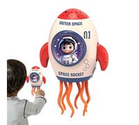 Generico Crawling Toy - Rechargeable Dancing Rocket Toy - Lighted Projector Music Doll For Festival Indoor Holiday Home Table Event Party Family Boy Kids Aged 3+ Girl