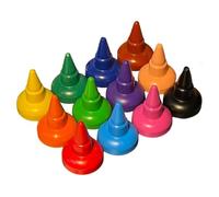 Generico Crayons for - 7.24 Inch Palm Grip Set | Wax Drawing Tool - 12 bright colors round and smooth break-resistant wax for beginners, ideal for creative little artists.