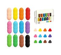 Generico Crayons - Preschool Coloring Tools for Early Learning | Twelve Pigmented Shades with Ergonomic Palm Grasp & -Free Wax Formula for, Travel, Classroom and Easter