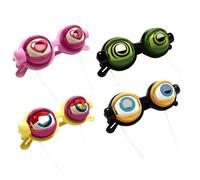 Genérico Crazy Eyes Brille - Lustige Verkleidungsbrillance 4 Stile | Augapfelbrillo Kostümfeiern Und Mottopartys | Für Kinder Erwachsene Content Creator, Witziges Fotoaccessoire,Karneval Konzerte