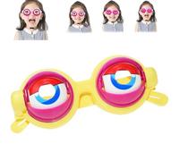 Generico Crazy Winking Blinking Eye Glasses - Hilarious novelty glasses with kinetic blinking eyes, for pranks and party fun (Yellow)