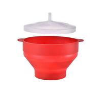 Generico Creaker a microonde pieghevole | Ciotola di in silicone con coperchio per scoppio senza olio | Popper pulito facile resistente al calore per snack da cucina, cinema di casa, co