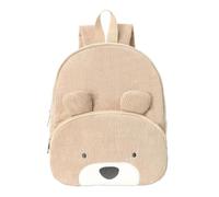 Generico cream Backpack, Fashionable Kindergarten Pack, Small School Bag, Child Daypack Sturdy Material Enhances Fun Adds Convenience Versatile for Kids, 9.45x3.94x12.2 Inches, Corduroy