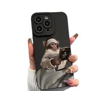 Generico Creative Monkey Pattern Phone Case for iPhone 17/16/15/14/13/12/11 Pro Max, Funny and Cute Monkey Phone Case, Shockproof TPU Protective Cover (C,for iPhone14PROMAX)