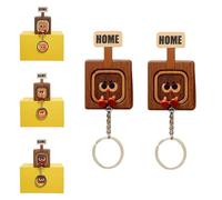 Generico Creative Wooden Key Hooks with Funny Facial Expressions - Functional & Stylish, 2026 new Wooden Key Hooks for Wall, Door Board Entryway, Unique Home Decor & Housewarming Gif (A(2PC))