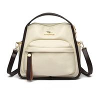 Generico creativo borse a tracolla di grande capacità con colori solidi Borsa a tracolla leggera singola casual semplice borse per borse da lavoro per agenzie di viaggio festa shopping, bianco
