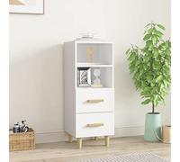 Generico Credenza Bianca 34,5x34x90 cm in Legno Multistrato,Mobili,Armadietti e portaoggetti,Buffet e credenze-812357