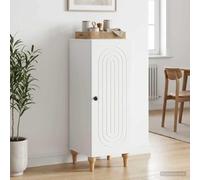 Generico Credenza Bianco 33 x 34,5 x 90 cm Legno ingegnerizzato,Armadietti e portaoggetti,Buffet e credenze-894135