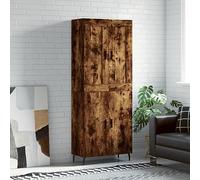 Generico Credenza Rovere Fumo 69,5x34x180 cm in Legno Multistrato,Armadietti e portaoggetti,Buffet e credenze-3199574