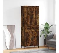 Generico Credenza Rovere Fumo 69,5x34x180 cm in Legno Multistrato,Armadietti e portaoggetti,Buffet e credenze-3199878