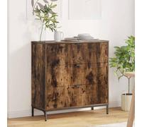 Generico Credenza Rovere Fumo 79.5 x 33 x 82 cm Legno Multistrato,Armadietti e portaoggetti,Buffet e credenze-883439