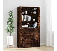 Generico Credenza Rovere Fumo in Legno Multistrato,Mobili,Armadietti e portaoggetti,Buffet e credenze-3185396