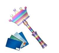 Generico Credit Card Wand - 3D Printed Telescopic Contactless Payment Card Holder Fun Novelty Credit Cards Holder Wand Style Checkout Shopping Gift Gadget