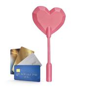 Generico Credit Card Wand, Contactless Holder Wand, Compact Size for Carrying, Heart Design Storage Feature, Household Utility Category, Stick for Women Men Children Travel Vehicle Parking Outdoor