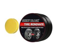 Generico Crema per Manutenzione Pelle | Pasta Lucidante - Lucidatore per Gli Interni 'Automobile con Spugna - per Pneumatici Sedili Cruscotto Tappezzeria Dettaglio Restauro