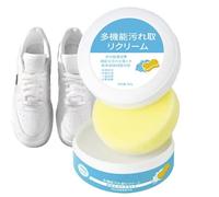 Generico Crema Sbiancante Per Scarpe Bianche | 200g Senza Risciacquo Multifunzionale Condizionatore Pulizia Scarpe,Pasta Detergente E Lucidante Per Sneakers - Per Pelle Tela Suole Stivali Sandali