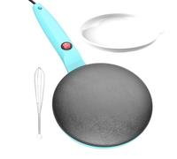Generico Crepiera, Padella per crepe Efficiente controllo automatico della | Macchina per pancake portatile Efficiente per domestica, la colazione in famiglia, la cottura di pancak Cielo blu
